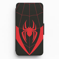 Red And Black Spider Costume Flip / Wallet Phone Case