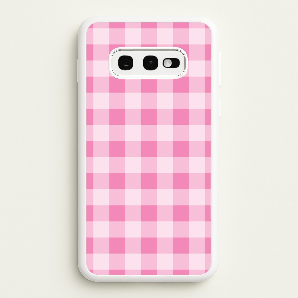 Strawberry Gingham Galaxy S10e Case