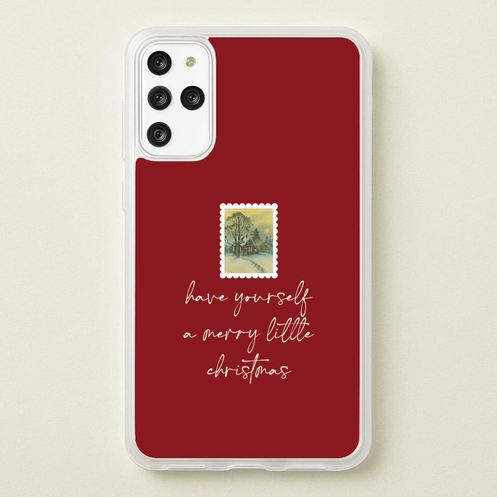 A Merry Little Christmas Stamp Galaxy S20 Plus Case