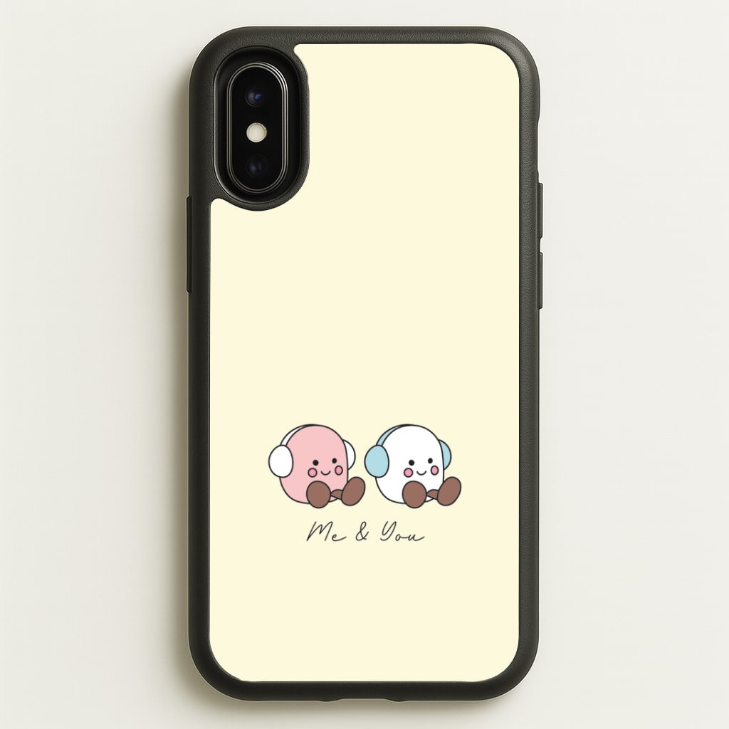 Cute Christmas Marshmellow Plushies iPhone X / XS Case