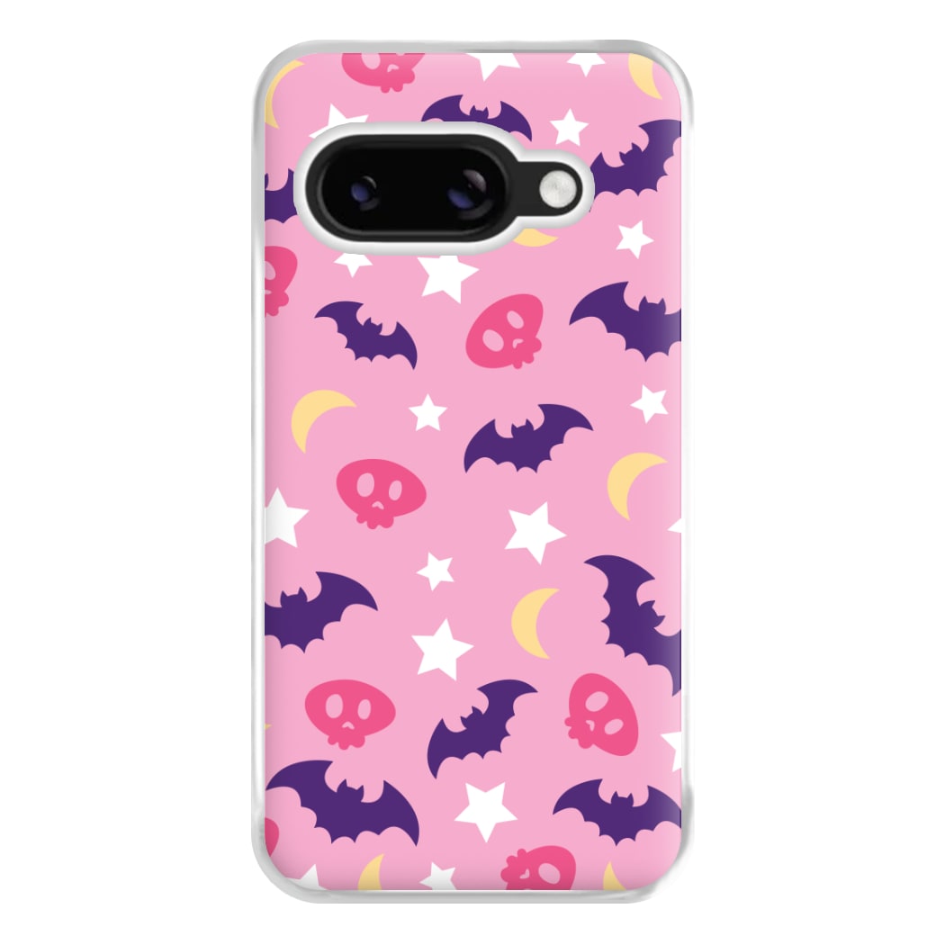 Skull, Bats And Stars Pattern Google Pixel 8a Case