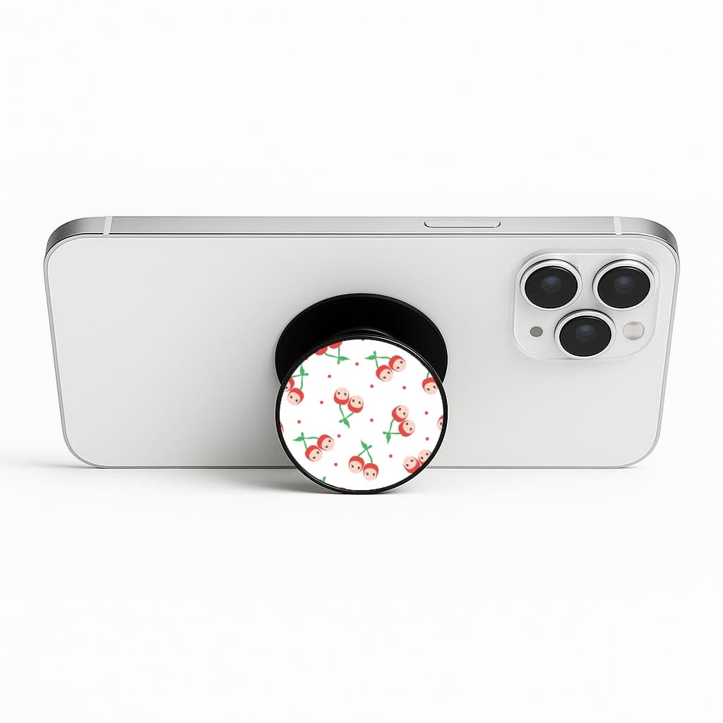 Cherry Angels Pattern Phone Stand