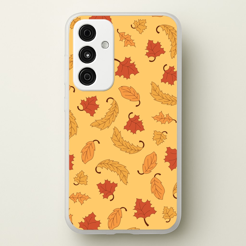 Leaves Assortment Pattern Galaxy A55 Case