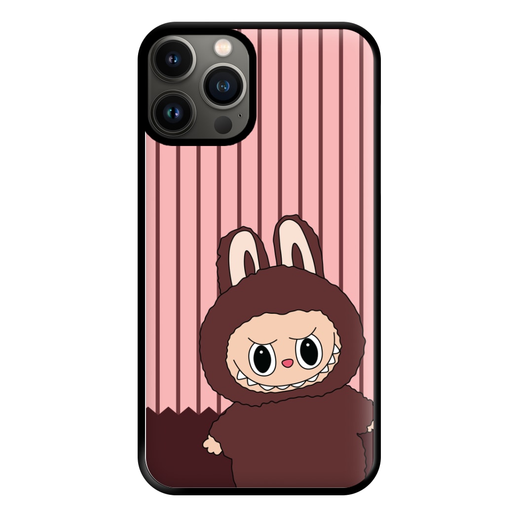 Stripey Cute Brown Monster iPhone 11 Pro Case