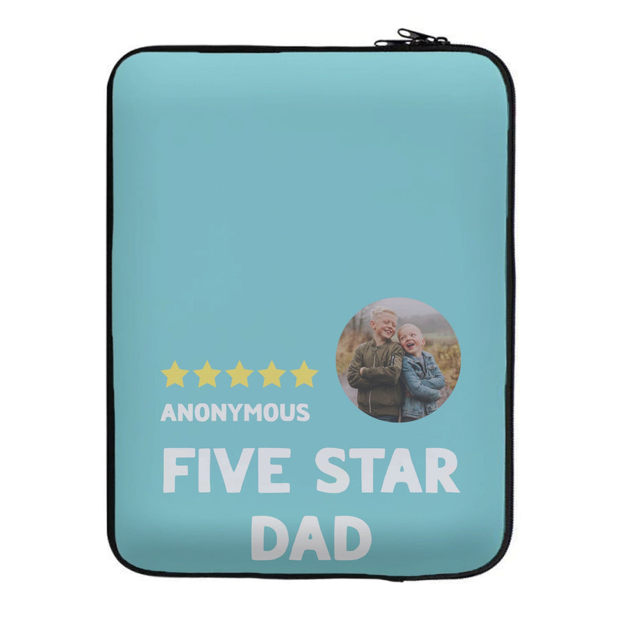 Five Star Dad - Personalised Father's Day Laptop Sleeve