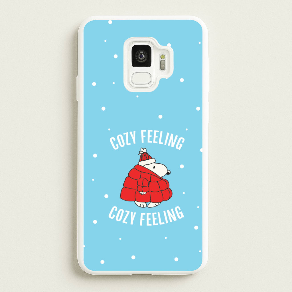 Cozy Feeling Cartoon Beagle Puffer Jacket Galaxy S9 Case