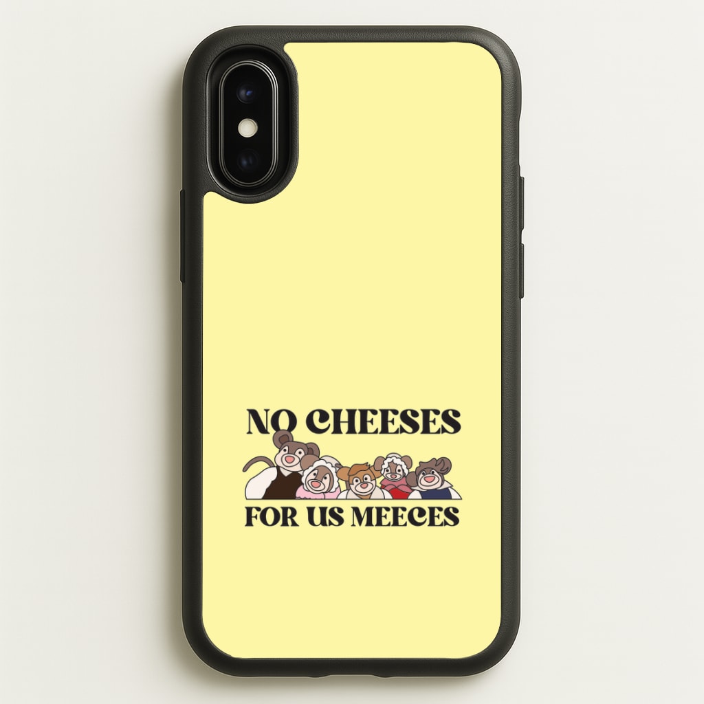 No Cheeses For Us Meeces II iPhone X / XS Case