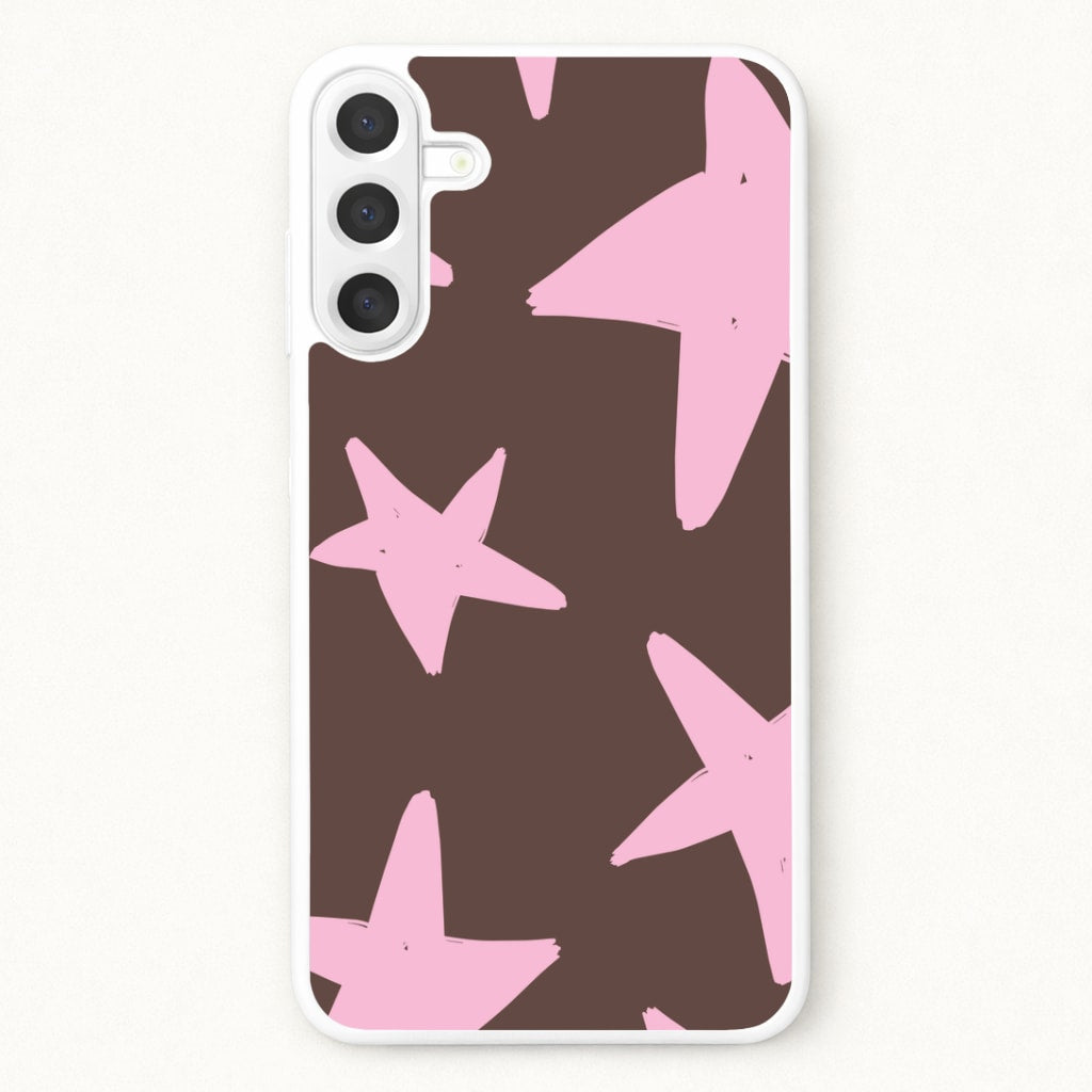 Chocolate & Strawberry Stars Galaxy A17 Case