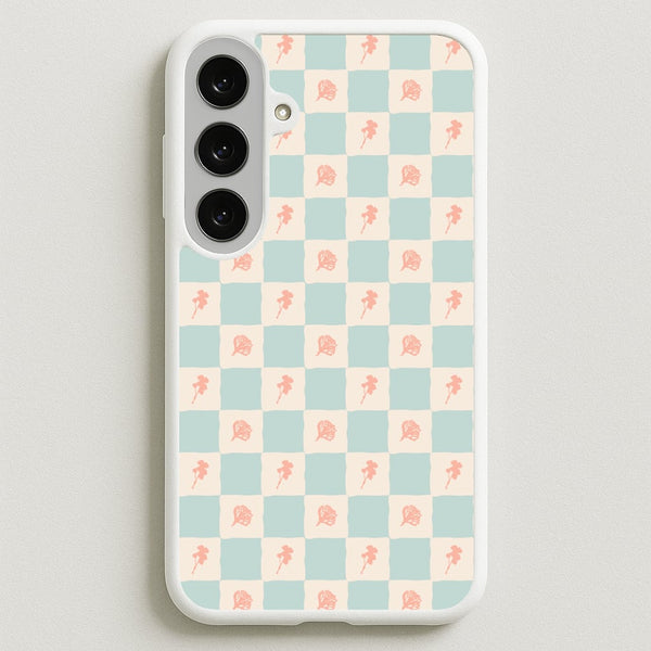Patchwork Floral Pattern Galaxy S25FE Case