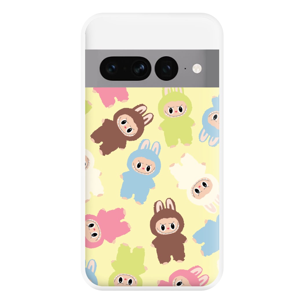 Colourful Little Monsters Pattern Google Pixel 7 Pro Case