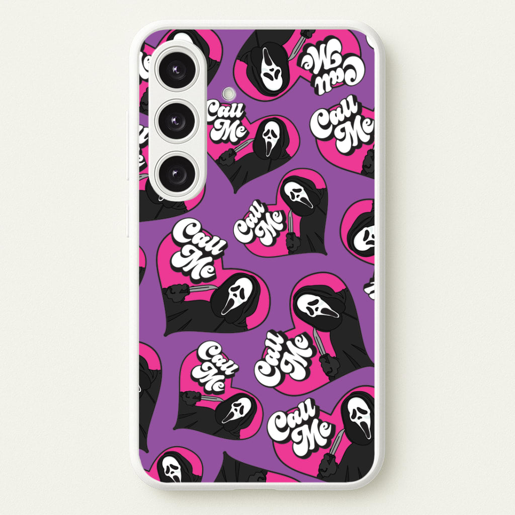 Call Me Heart Pattern Galaxy S25 Plus Case