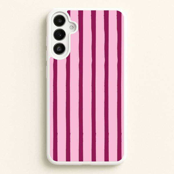 Strawberry Stripes Galaxy A34 Case