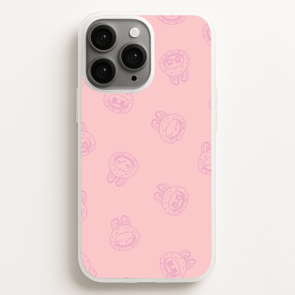 Monsters Outline Pattern II iPhone 16 Pro Max Case