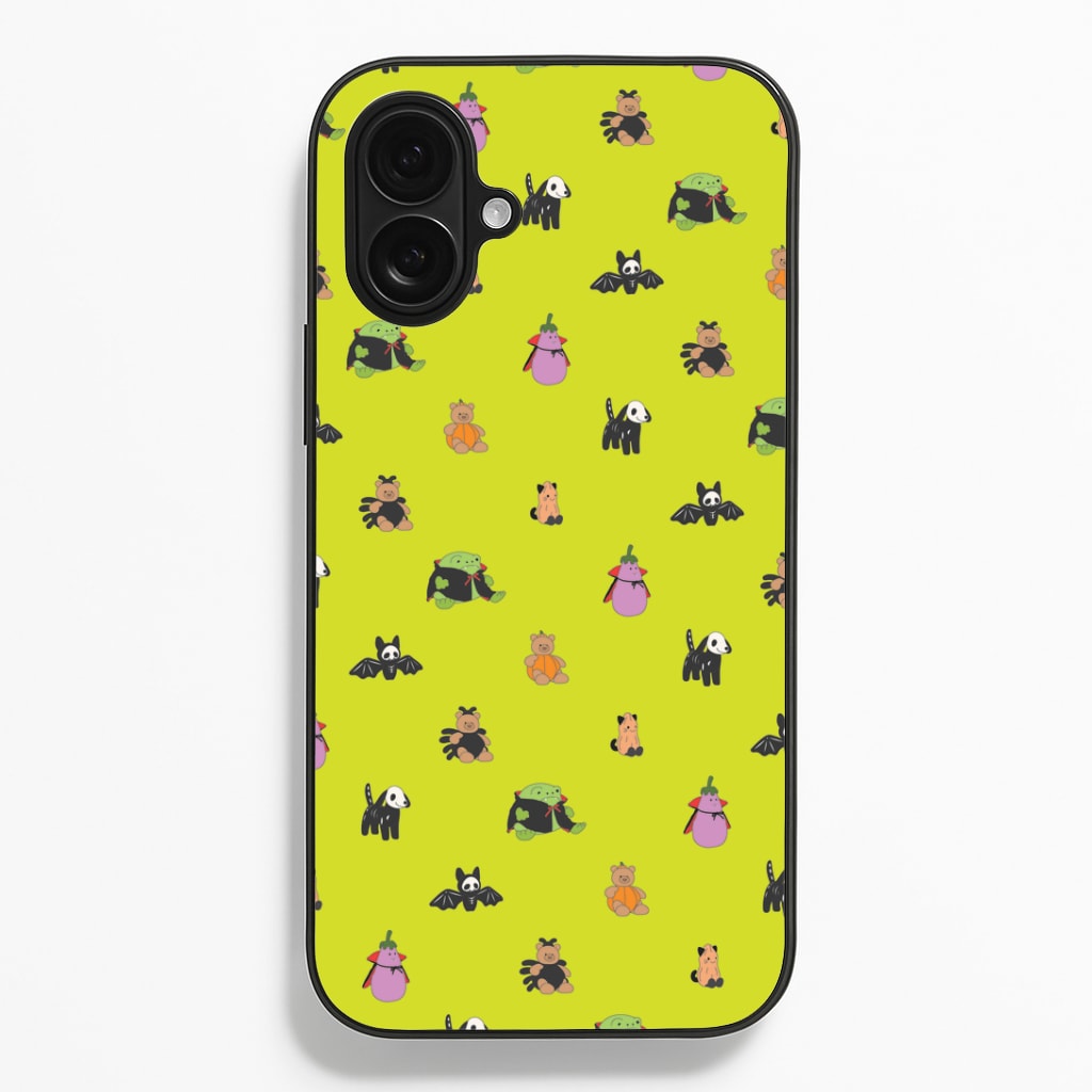 Halloween Plushies Pattern III - Halloween iPhone 16 Plus Case
