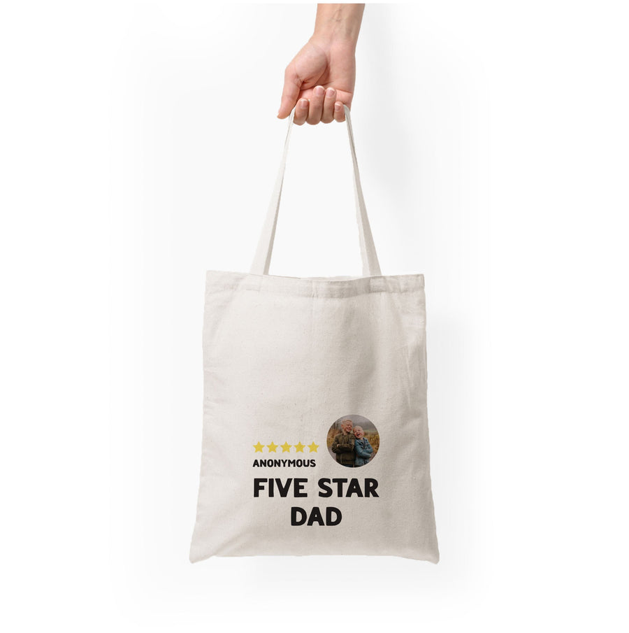 Five Star Dad - Personalised Father's Day Tote Bag