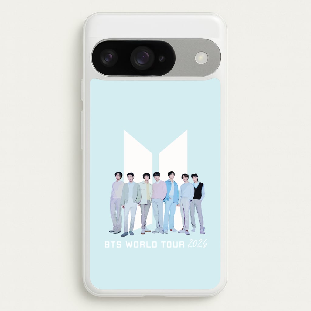 K-Pop Band Tour Pastel Blue Google Pixel 10 / 10 Pro Case