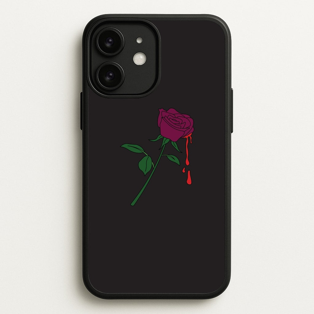 Dark Pink Rose iPhone 11 Case