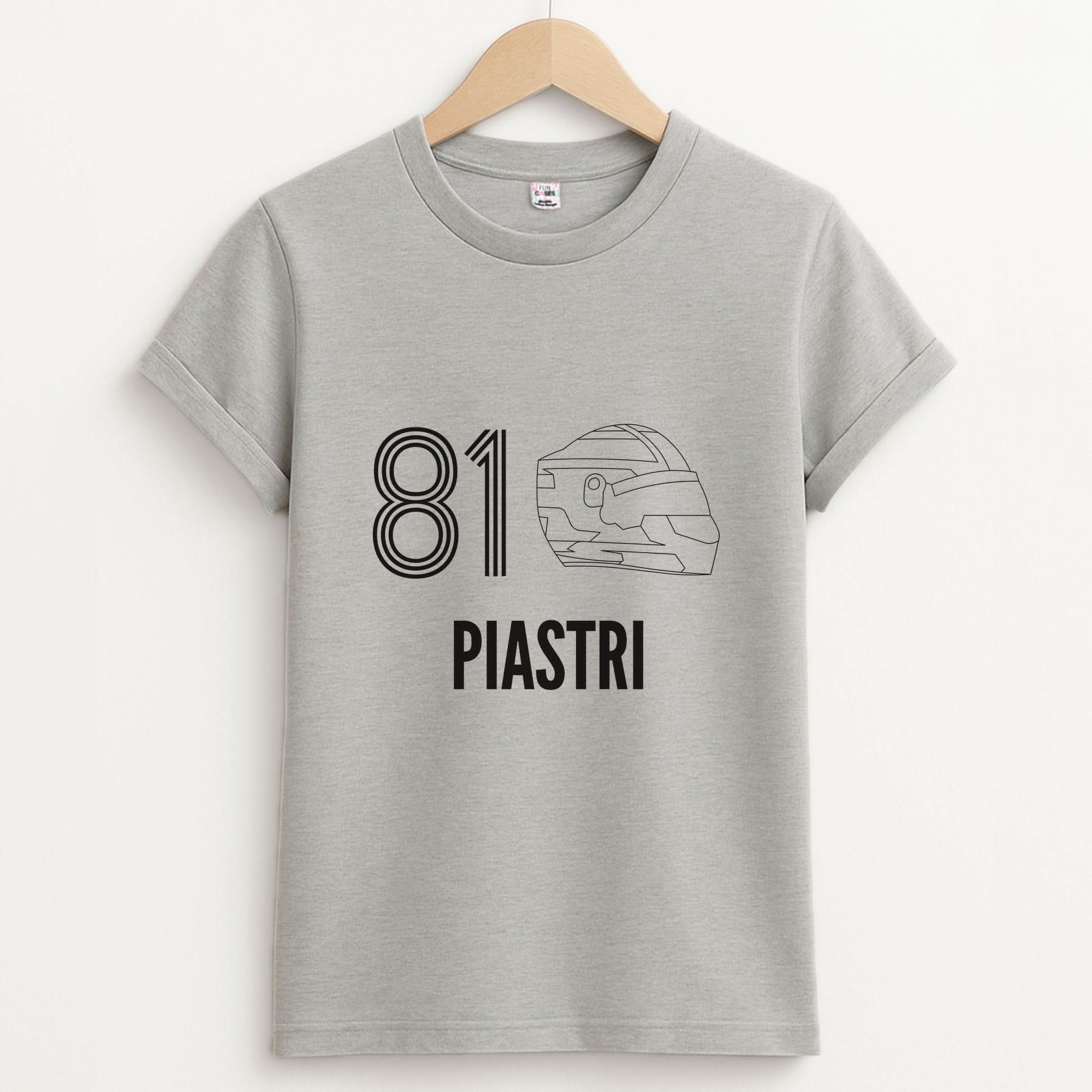 Piastri Helmet 2026 Unisex Grey T-Shirt