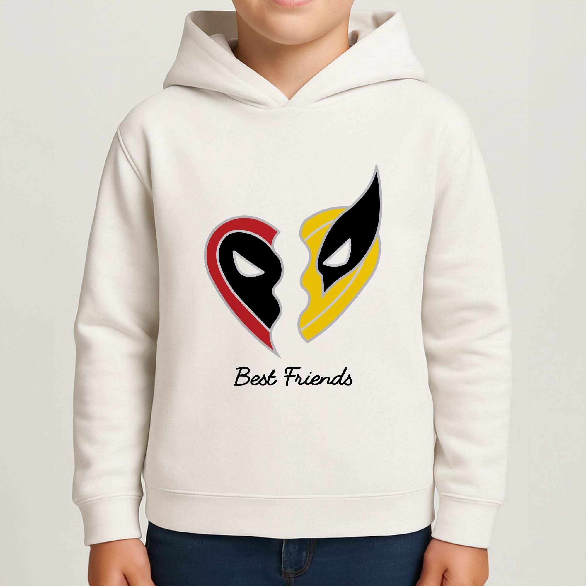 Superhero Best Friends Locket Boys Hoodie