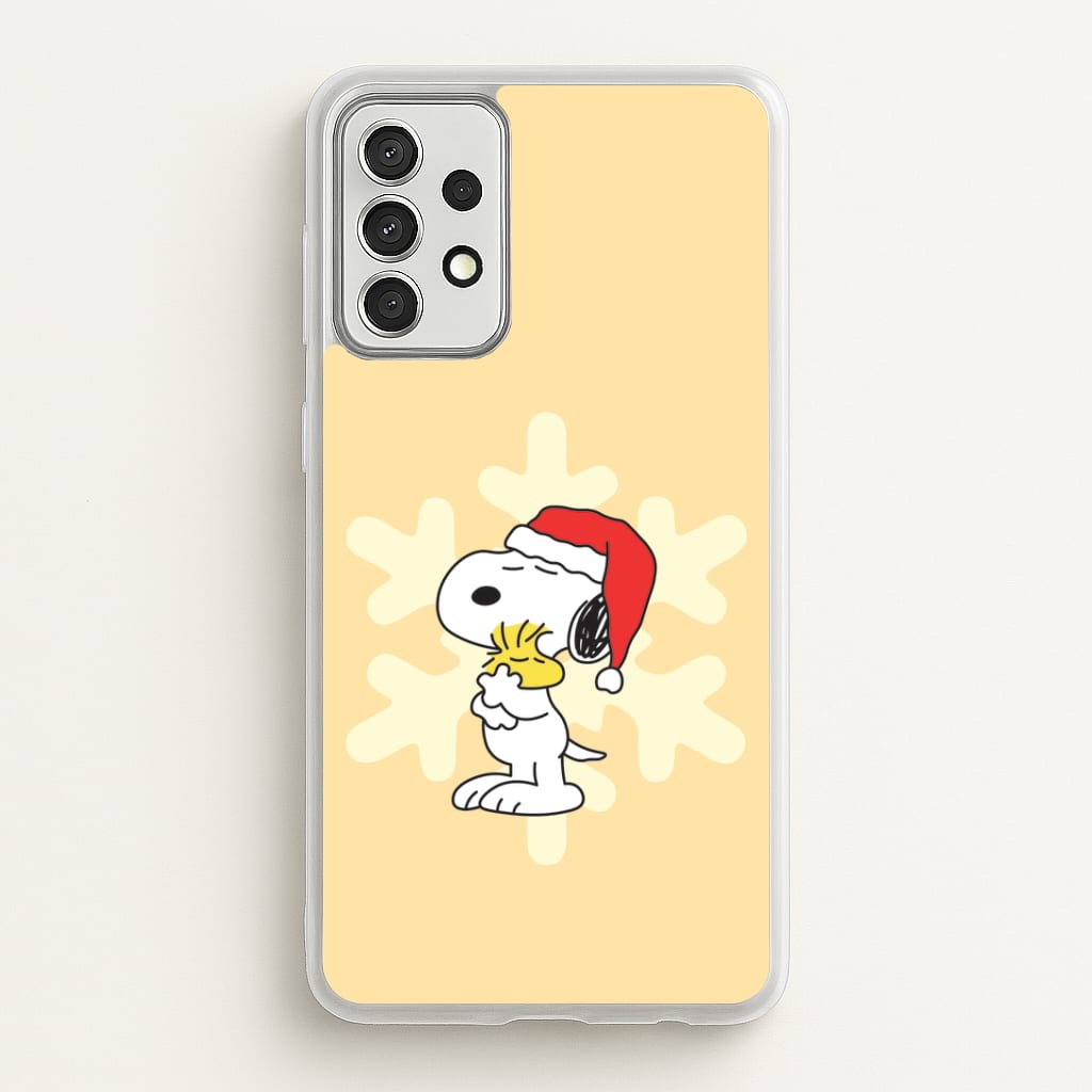 Christmas Cartoon Beagle And Bird Galaxy A52 / A52s Case
