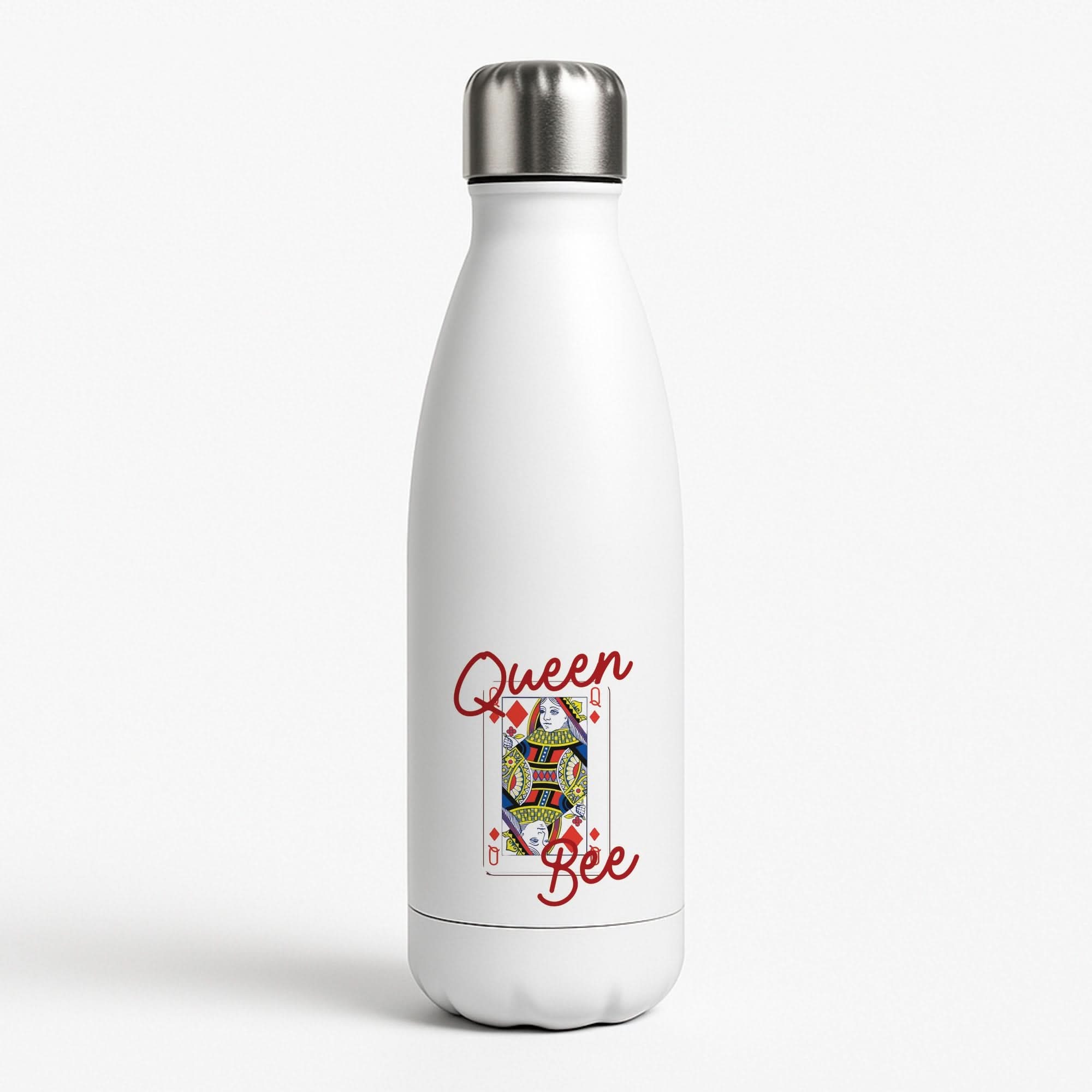 Queen Bee Playing Card Water Bottle
