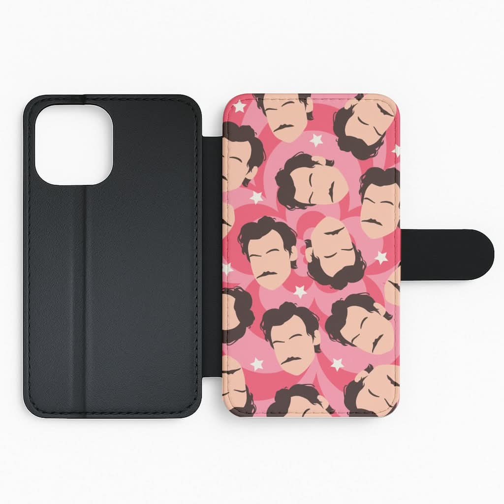 Harry Faceless Pattern Flip Phone Case