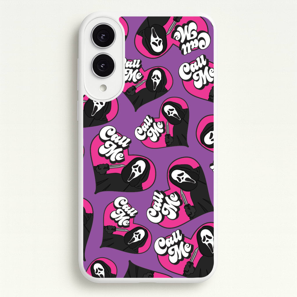 Call Me Heart Pattern Galaxy S25 Edge Case