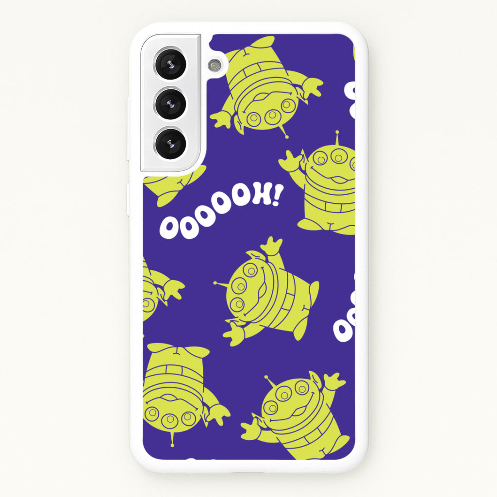 Toy Aliens Silhouette Pattern Galaxy S22 Plus Case