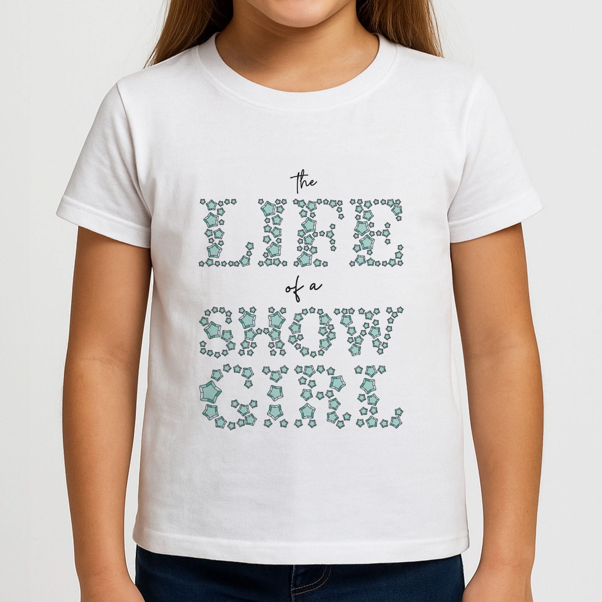 TLOAS Bedazzled Writing Girls T-Shirt