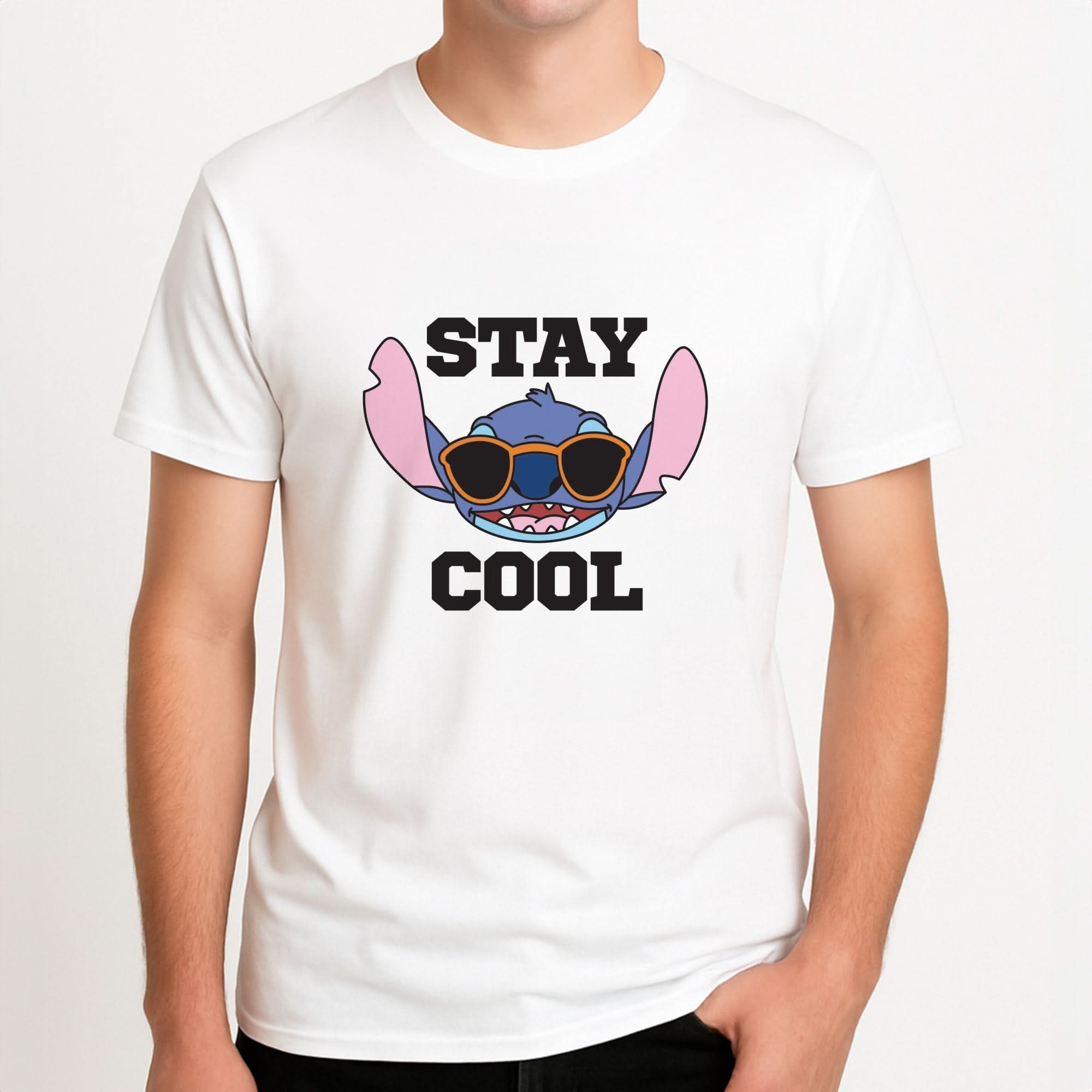 Stay Cool Blue Alien Mens T-Shirt