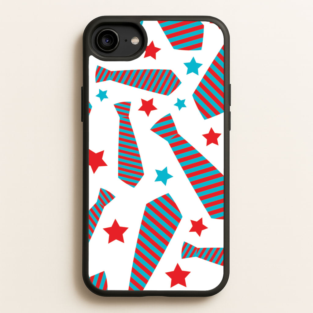 Tie And Stars Pattern iPhone 6 / 7 / 8 / SE Case