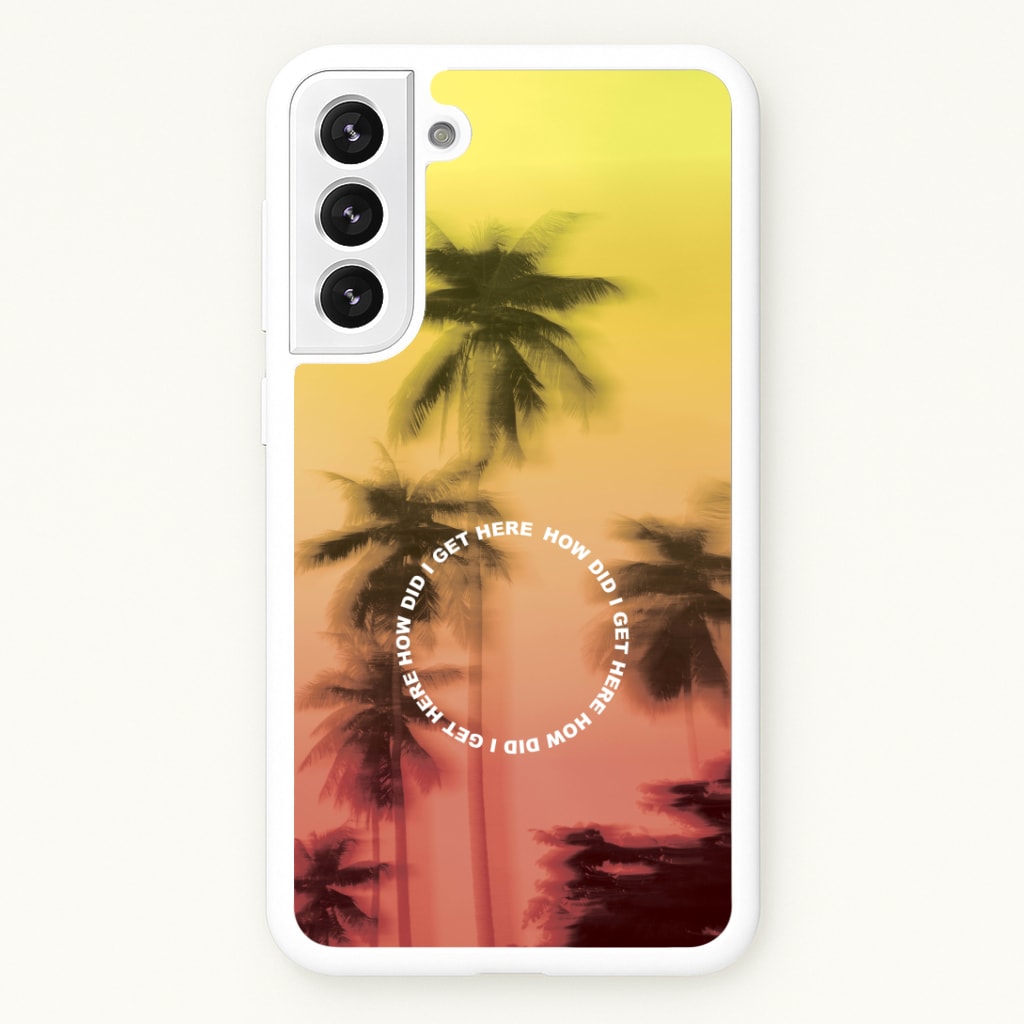 Palm Trees Circle Galaxy S22 Plus Case