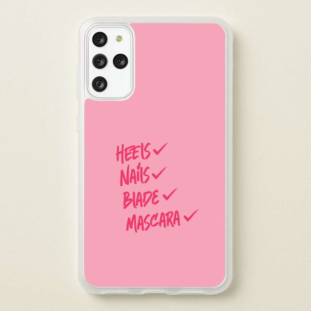 Heels, Nails, Blade, Mascara Galaxy S20 Plus Case