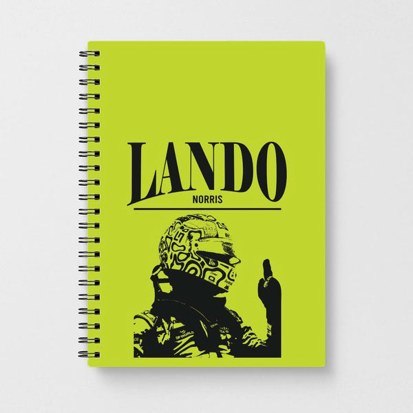 Lando Black And Green Notebook