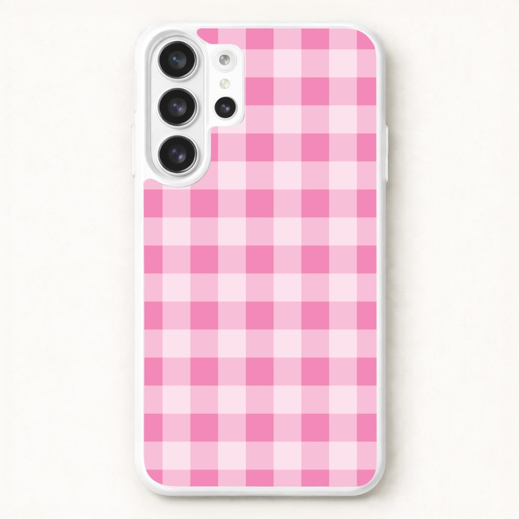 Strawberry Gingham Galaxy S26 Ultra Case