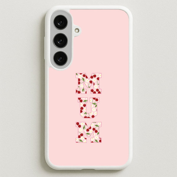 Floral Varsity Mum Galaxy S25FE Case