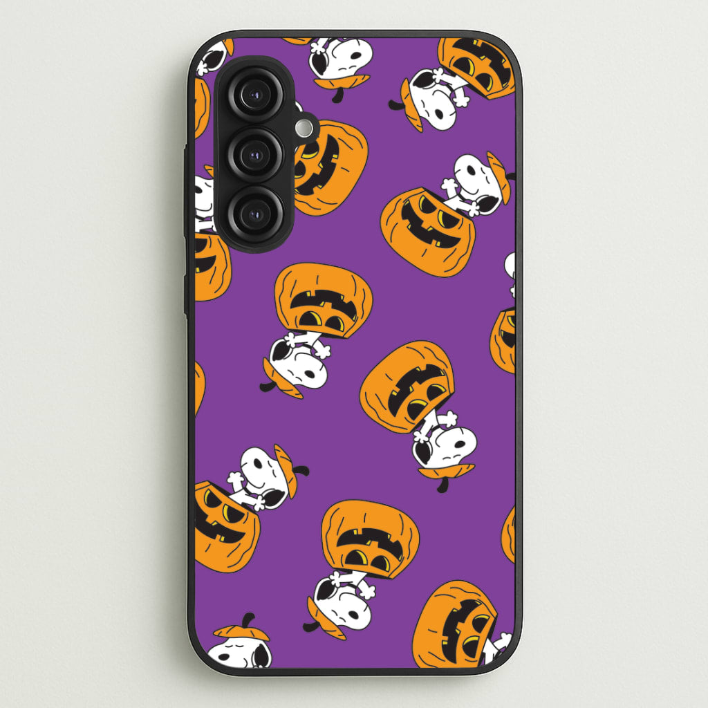 Cartoon Beagle Pumpkin Pattern Galaxy S23FE Case