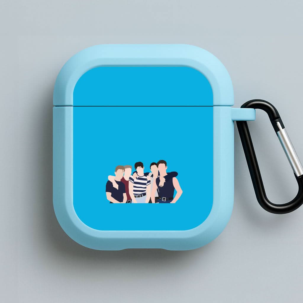 Take Band Members Blue AirPods Case