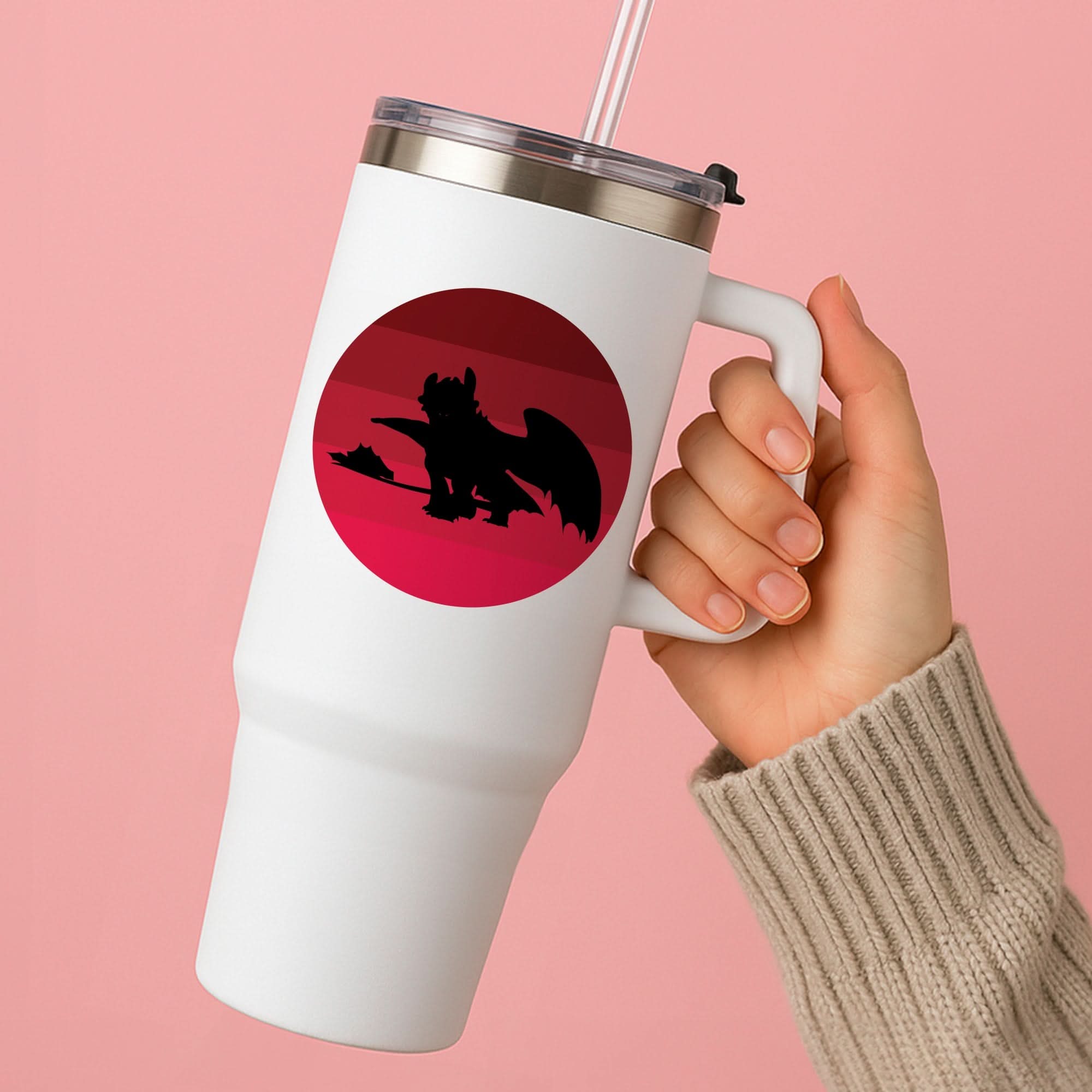 Red Sunset Dragon Tumbler