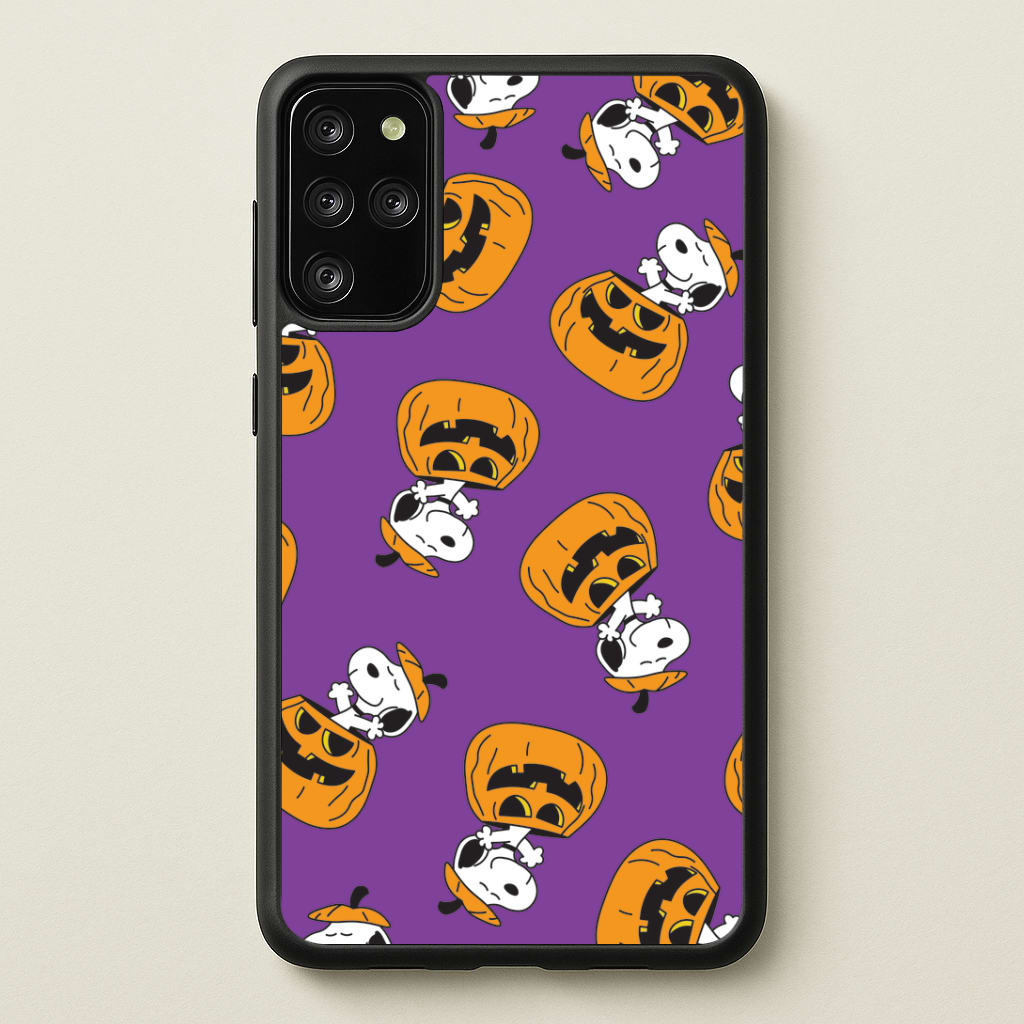 Cartoon Beagle Pumpkin Pattern Galaxy S20 Plus Case