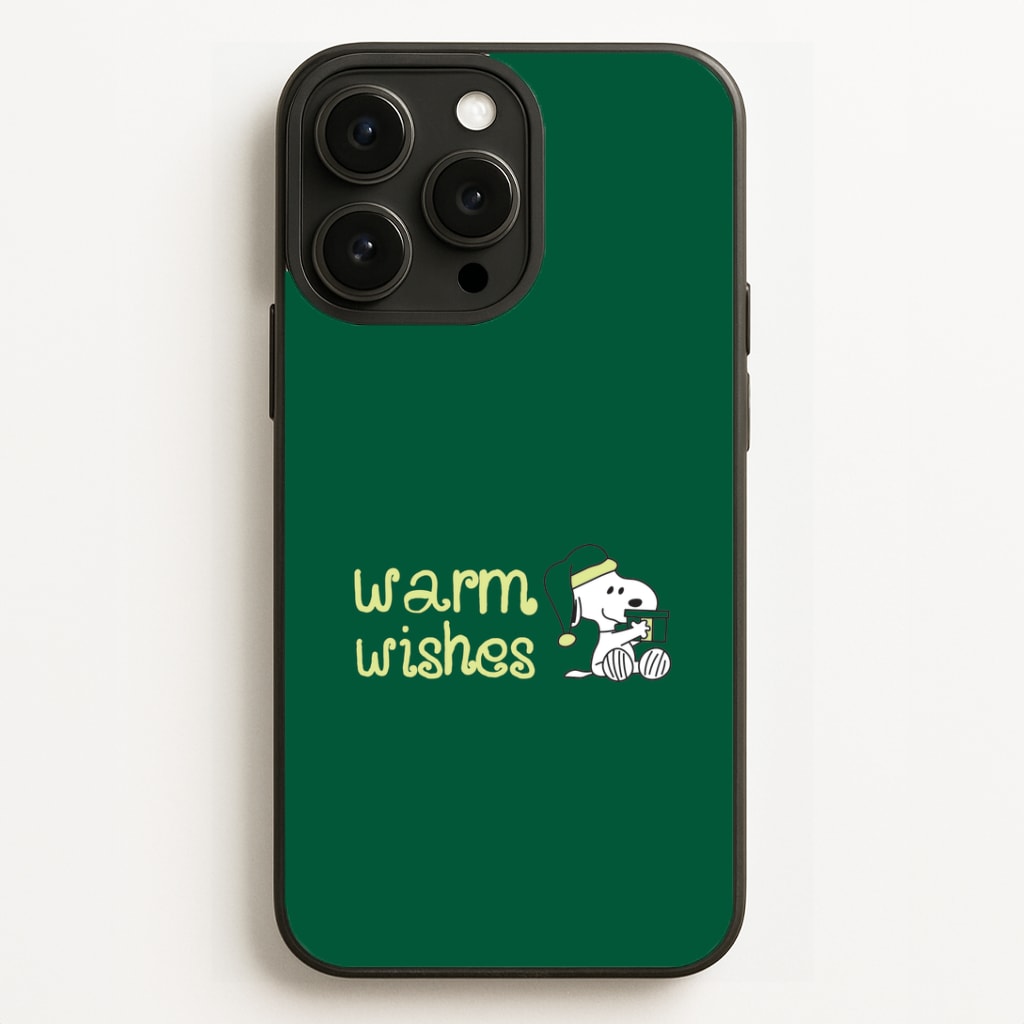 Cartoon Beagle Warm Wishes iPhone 16 Pro Max Case