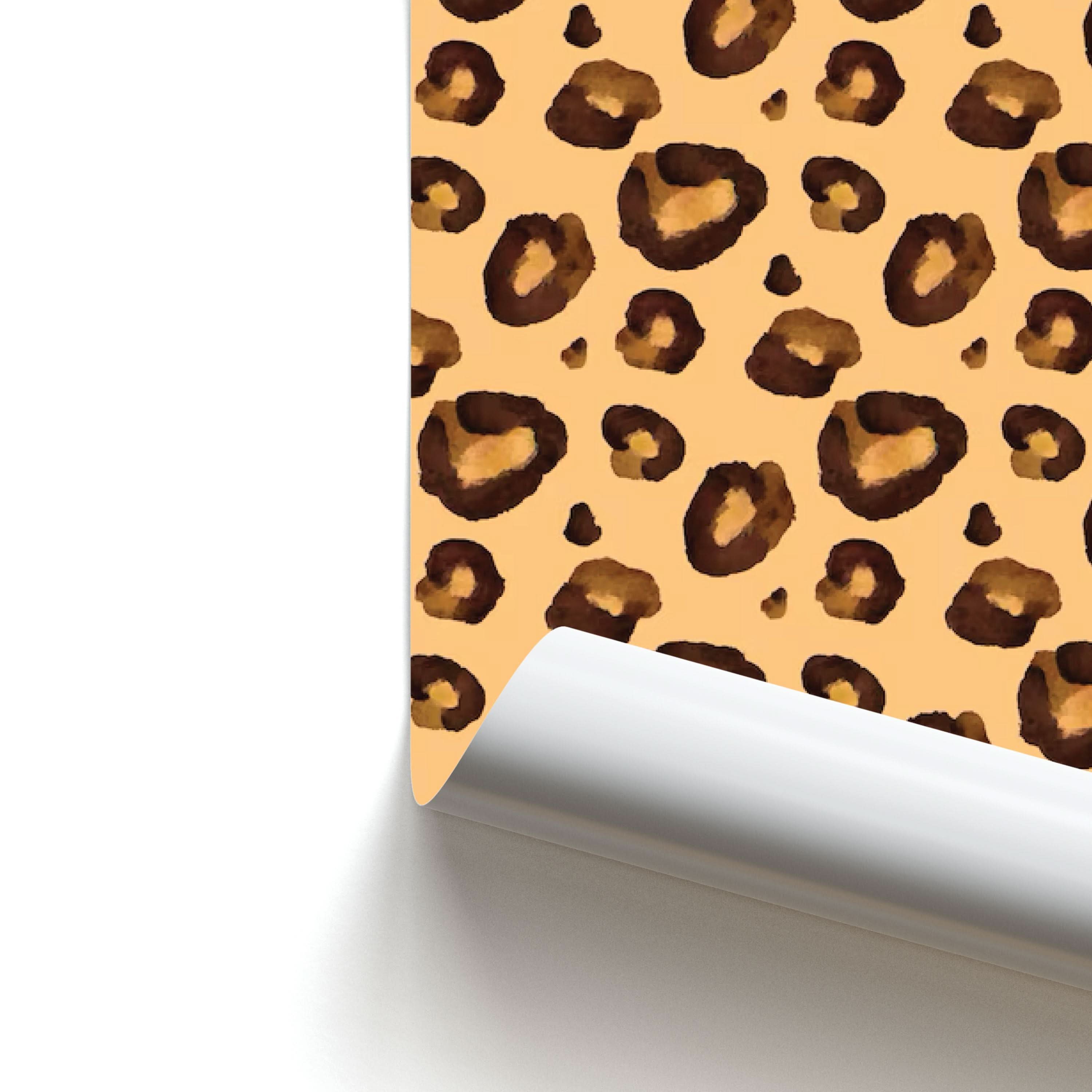 Watercolour Cheetah Print Poster