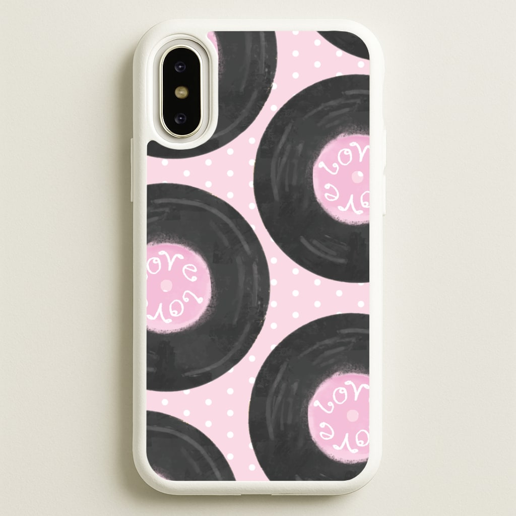 Thrifted Vinyl Polka Pattern iPhone X / XS Case