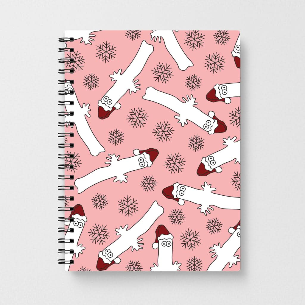 Wiggly Moom Xmas Hat Pattern Notebook