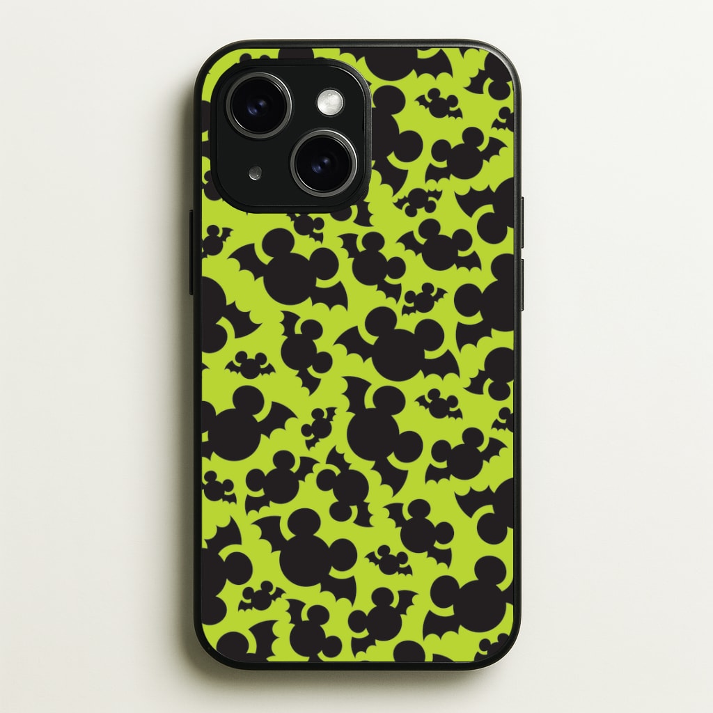 Mouse Bats Pattern iPhone 15 Plus Case