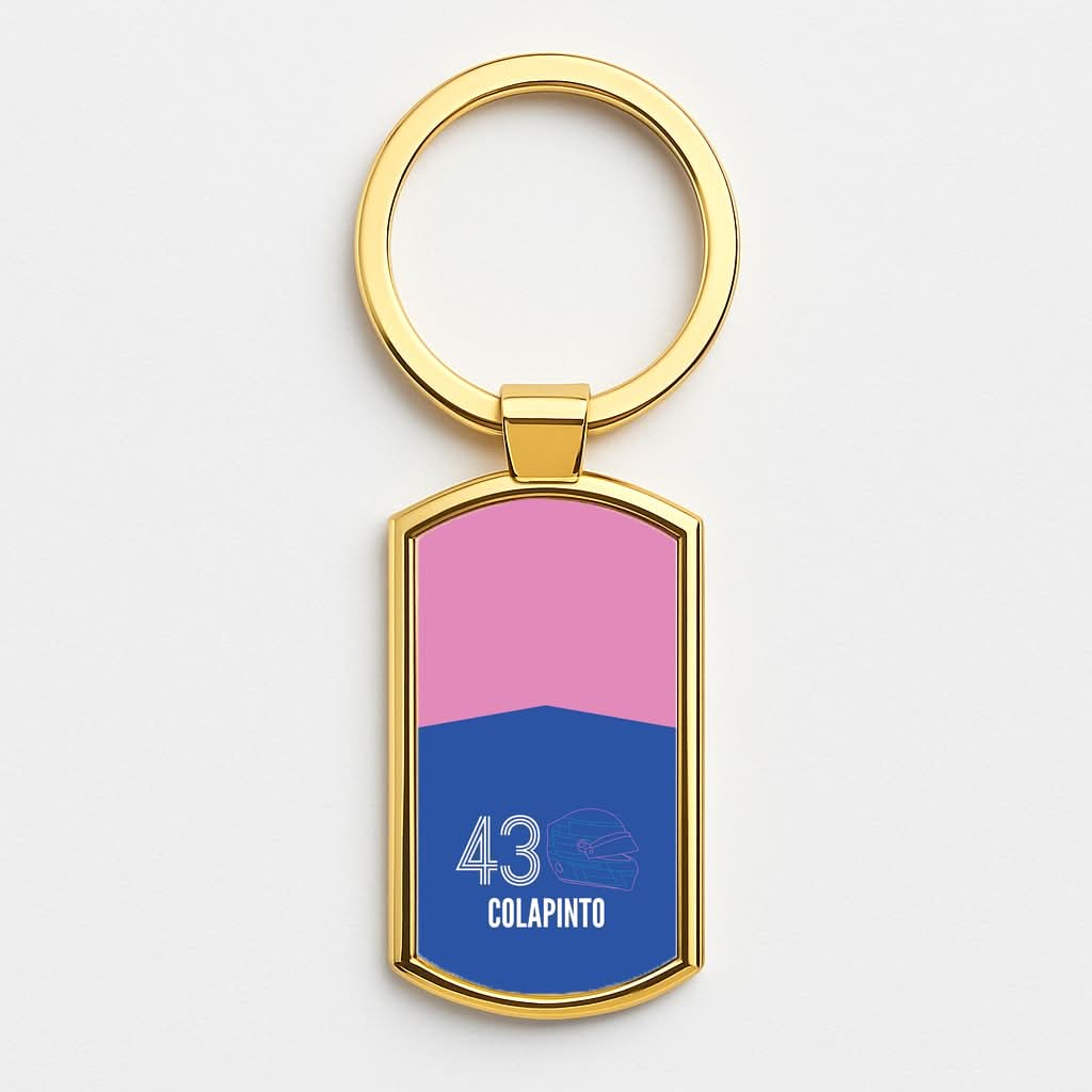 Colapinto Helmet 2026 Gold Keyring