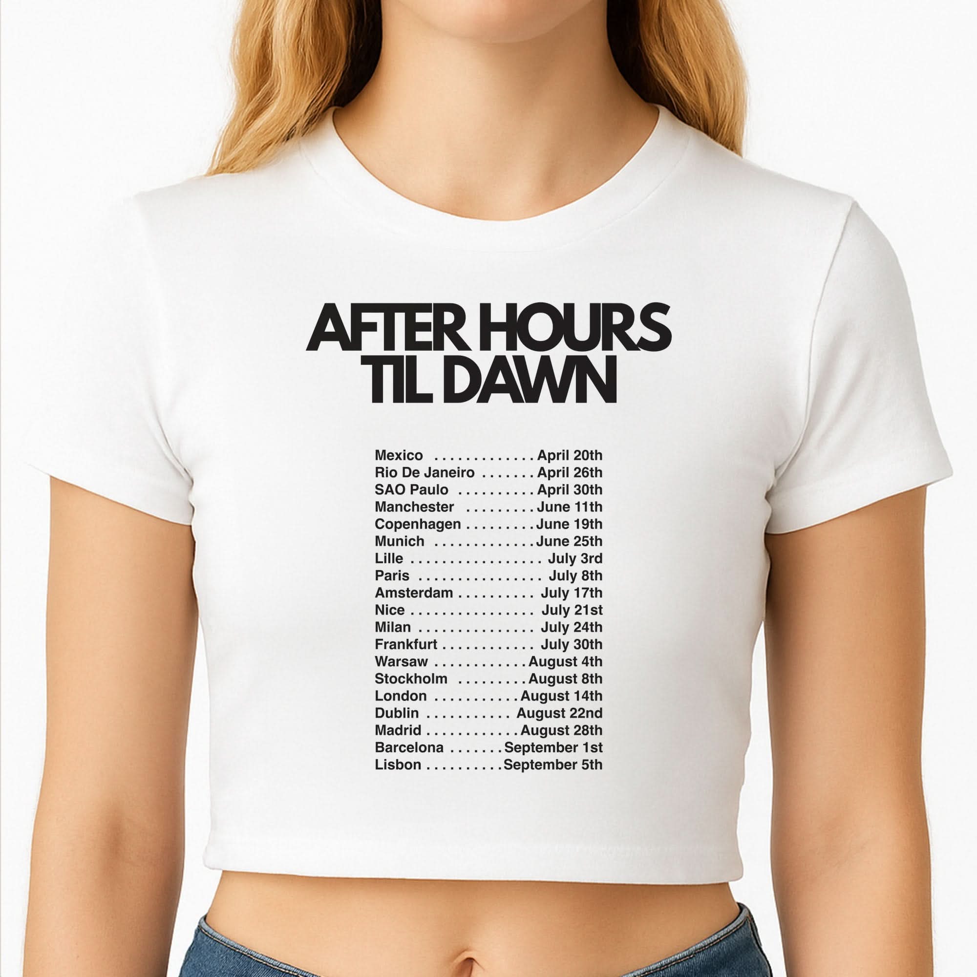 2026 Tour AHTD Crop Top