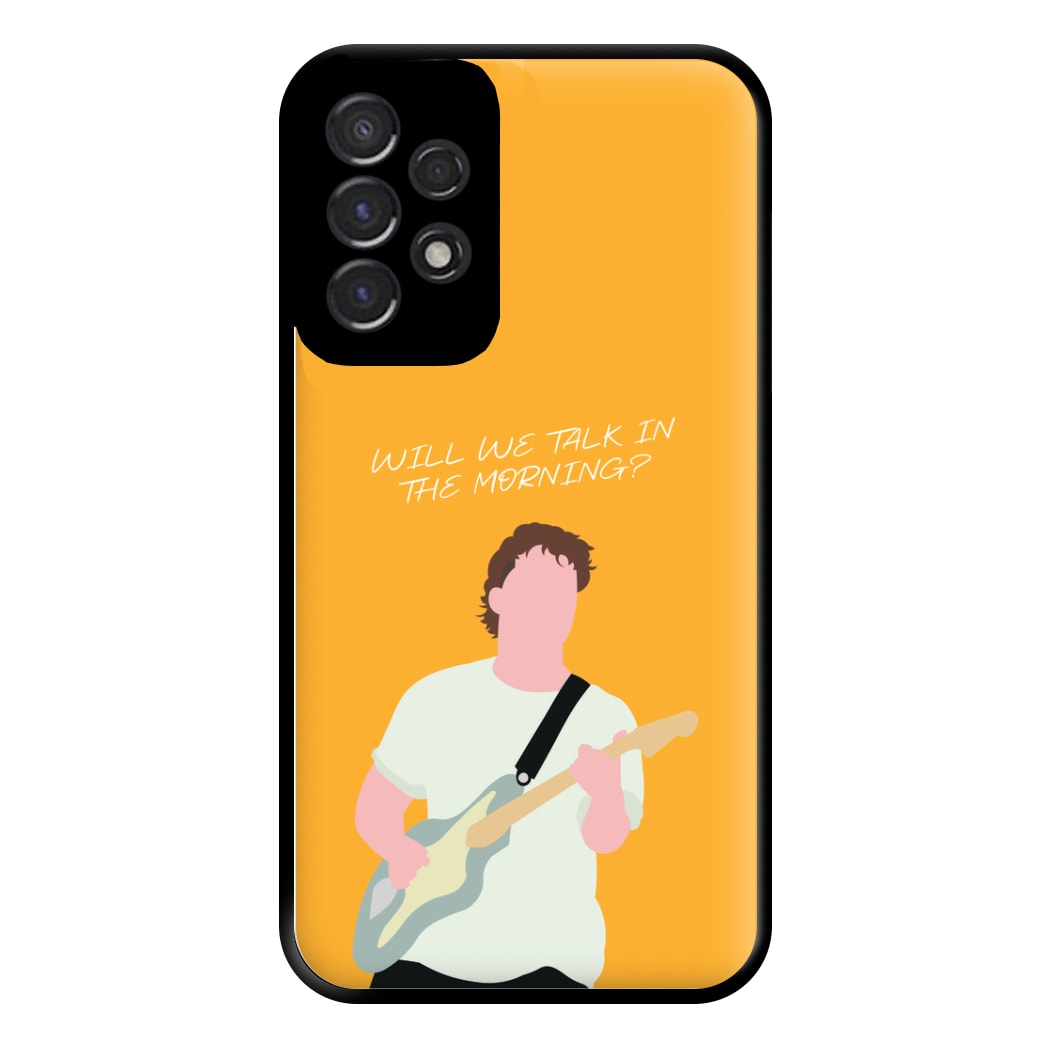 Will We Talk In The Morning Yellow Galaxy A53 Case