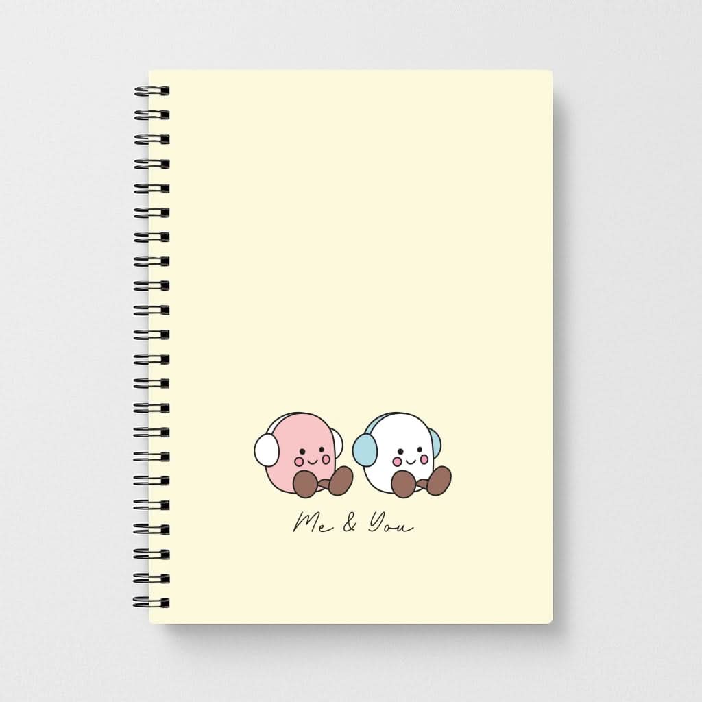 Cute Christmas Marshmellow Plushies Notebook