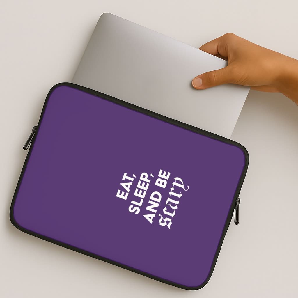 Eat, Sleep And Be Scary MacBook Cover